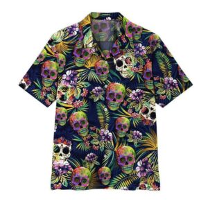 Sugar Skull Hawaiian Shirt  - Thelegend59