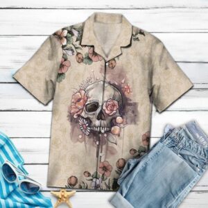Sugar Skull Pink Unique Design Hawaiian Shirt  - Thelegend59