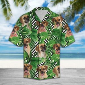 Summer Exotic Jungle Puggle  Green High Quality Unisex Hawaiian Shirt  - Thelegend59