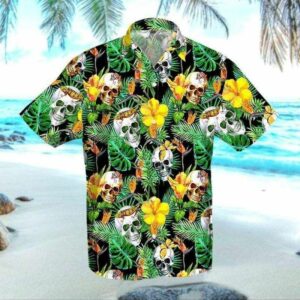 Summer Vibe Skull Bali Tropical Hawaiian Aloha Hawaiian Shirts Gifts With Skulls On Them  - Thelegend59