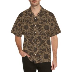 Sun Pattern Theme Men'S All Over Print Hawaiian Shirt  - Thelegend59