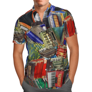 Sunset Accordion  Colorful High Quality Unisex Hawaiian Shirt  - Thelegend59