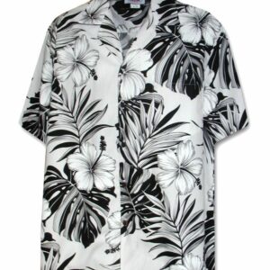 Super Hibiscus White Hawaiian Shirt  - Thelegend59