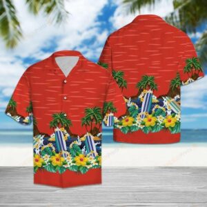 Surfboard Lover Red Unique Design Hawaiian Shirt  - Thelegend59