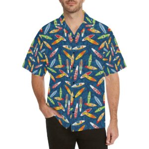 Surfboard Pattern Print Hawaiian Shirt  - Thelegend59