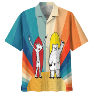 Surfing Colorful Amazing Design Unisex Hawaiian Shirt  - Thelegend59