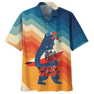 Surfing Colorful Awesome Design Unisex Hawaiian Shirt  - Thelegend59