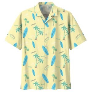 Surfing Yellow Amazing Design Unisex Hawaiian Shirt  - Thelegend59