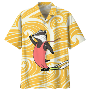 Surfing Yellow Awesome Design Unisex Hawaiian Shirt  - Thelegend59