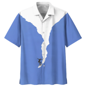 Surfing Blue Awesome Design Unisex Hawaiian Shirt  - Thelegend59