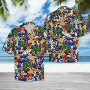 Surfing Lovers Multicolor Amazing Design Hawaiian Shirt  - Thelegend59