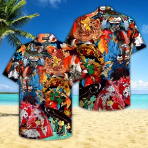 Sushi Master Cats Koi Fish Hawaiian Shirt  - Thelegend59