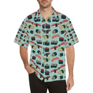 Sushi Pattern Design Hawaiian Shirt  - Thelegend59