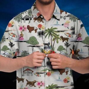 Sussex Spaniel Hawaiian Shirt Hawaii Beach Retro  - Thelegend59