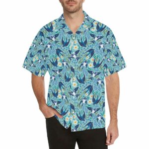 Swallow Pattern Print Design 05 Mens All Over Print Hawaiian Shirt  - Thelegend59