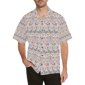 Swedish Nordic Design Print Hawaiian Shirt  - Thelegend59