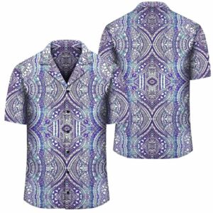 Symmetry Gardient Violet Hawaiian Shirt  - Thelegend59