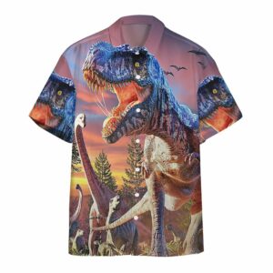 T-Rex Attack Hawaiian Shirt  - Thelegend59