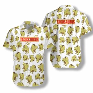 Tacosaurus Tacos Dinosaur Hawaiian Shirt  - Thelegend59