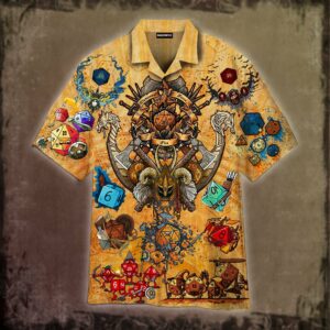 Take A Chance Roll The Dice Dnd Hawaiian Shirt  - Thelegend59