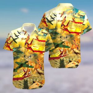 Take An Airplane And Fight Unisex Hawaiian Shirts  - Thelegend59