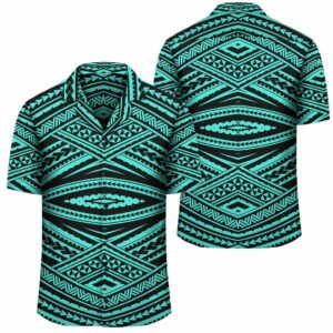 Tatau Turquoise Hawaiian Shirt  - Thelegend59