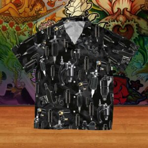 Tattoo Machine Black Unique Design Hawaiian Shirt  - Thelegend59