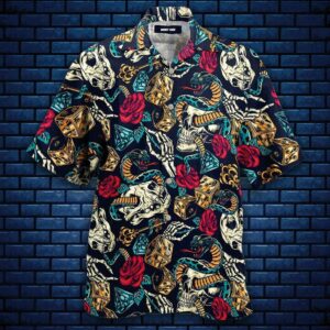 Tattoo Skull Snake Amazing Aloha Hawaiian Shirt  - Thelegend59