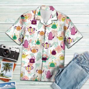 Tea Floral Colorful Best Design Hawaiian Shirt  - Thelegend59
