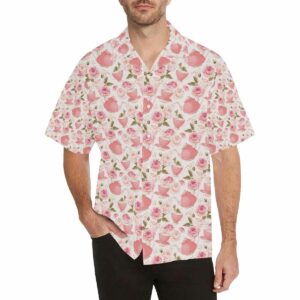 Tea Pots Pattern Print Design 04 Mens All Over Print Hawaiian Shirt  - Thelegend59