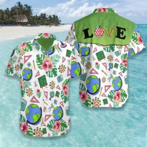 Teacher Love 2207 Hawaiian Shirt  - Thelegend59