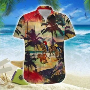 Team Roping Art Hawaiian Shirt  - Thelegend59