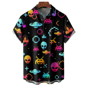 Tech Universe Alien Hawaiian Shirt - For Men And Women - Kids  - Thelegend59