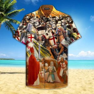 Templar Knight Colorful Best Hawaiian Shirt  - Thelegend59