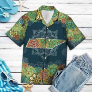 Tennnessee Floral Mandala Multicolor Unique Design Hawaiian Shirt  - Thelegend59