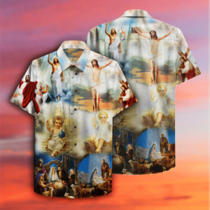 The Born Of Jesus Hawaiian Shirt - For Men And Women - Kids  - Thelegend59