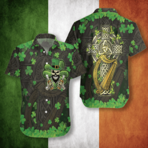 The Celtic Cross Hawaiian Shirt - For Men And Women - Kids  - Thelegend59