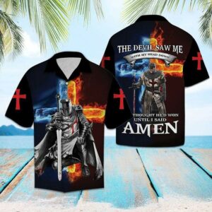 The Devil Saw Me Hawaiian Shirt  - Thelegend59