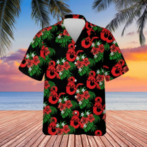 The Dungeons And Dragons Hawaiian Graphic Print Short Sleeve  - Thelegend59
