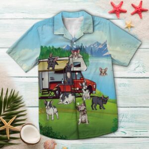The Life Is Good With French Bulldog Multicolor Nice Design Hawaiian Shirt  - Thelegend59