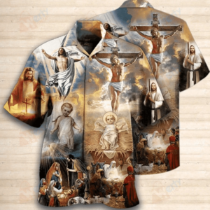 The Life Of Jesus Hawaiian Shirts Aloha Hawaiian Shirt Aloha Hawaiian Shirts For Summer - For Men And Women - Kids  - Thelegend59