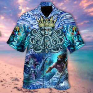 The Ocean Set My Soul Hawaiian Shirt  - Thelegend59