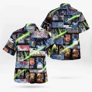 The Original Trilogy S All Over Print 3D Galaxy Aloha Summer Beach Hawaiian Shirt  - Thelegend59