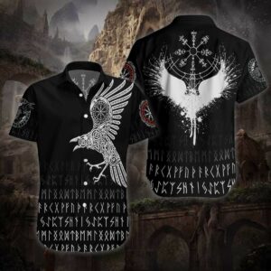 The Raven Of Odin Hawaiian Shirt  - Thelegend59