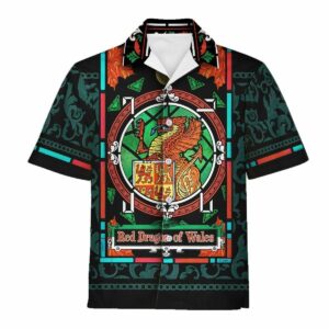 The Red Dragon Of Wales Hawaiian Shirt  - Thelegend59