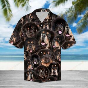 Tibetan Mastiff Black Best Design Hawaiian Shirt  - Thelegend59