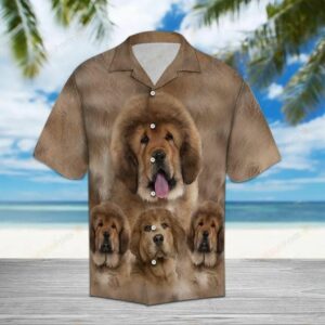 Tibetan Mastiff Brown Unique Design Hawaiian Shirt  - Thelegend59