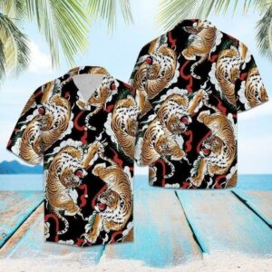 Tiger Beauty Hippie Hawaiian Shirt  - Thelegend59