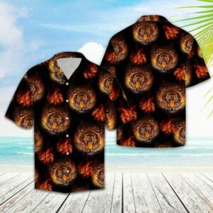 Tiger Fire Hawaiian Shirt  - Thelegend59