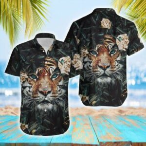 Tiger Flower Hawaiian Shirt  - Thelegend59